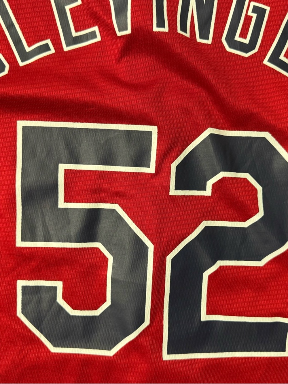 Match Up Red Men's Cleveland Indians Baseball Jersey MLB Clevinger #52 - Picture 5 of 7